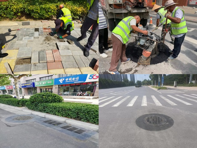 兴港市政“窨井盖专项整治”行动 守护群众脚下安全 