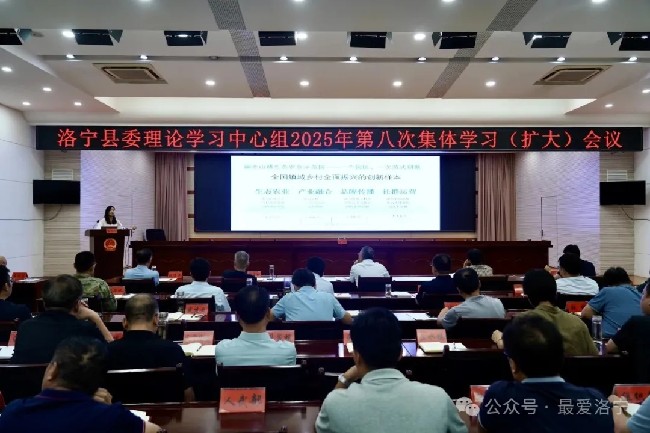 县委理论学习中心组召开2025年第八次集体学习（扩大）会议