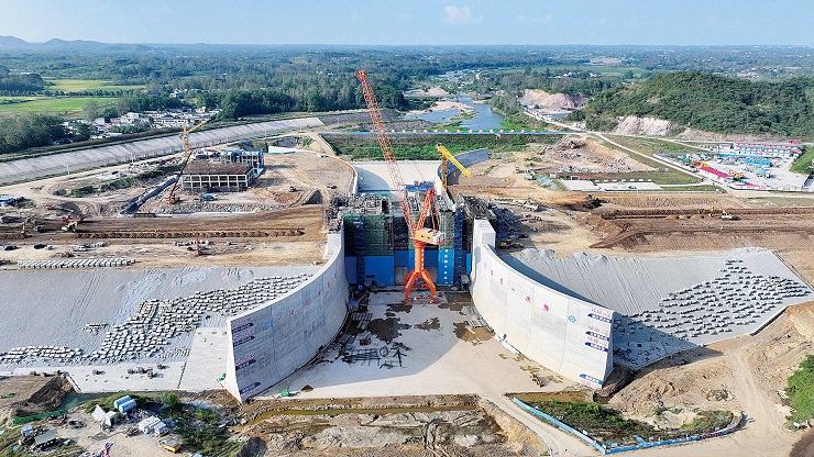 袁湾水库建设正酣