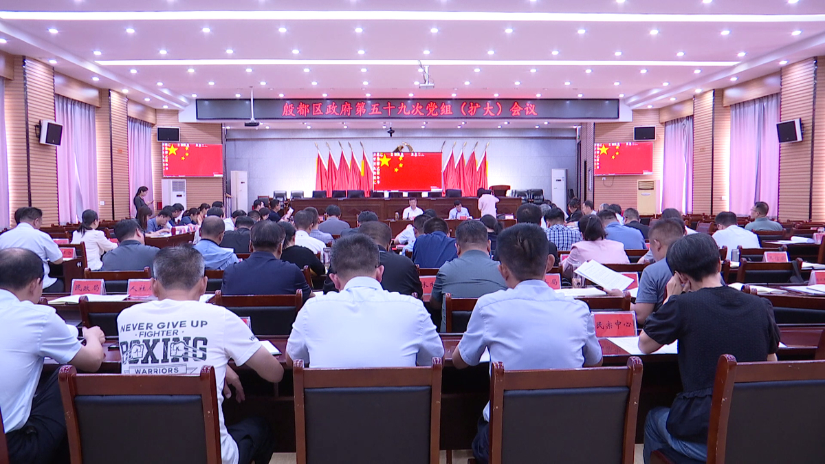 殷都区政府召开第五十九次党组（扩大）会