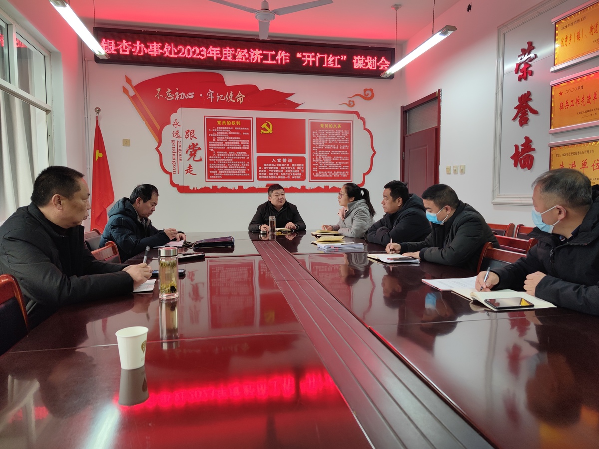 银杏街道办事处召开2023年度经济工作谋划会