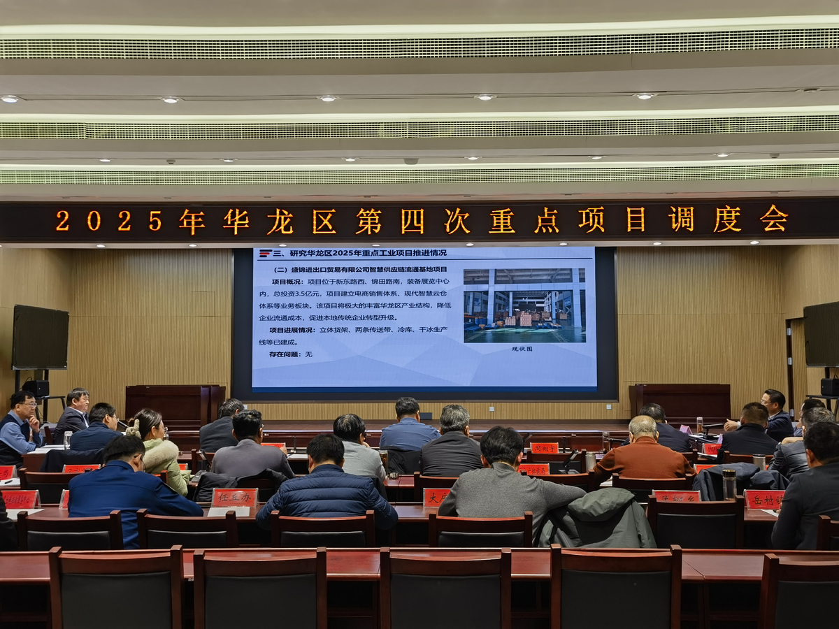 华龙区召开2025年第四次重点项目调度会