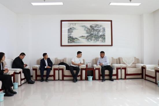 濮阳盛基实业发展有限公司副总经理许仕腾一行莅临园区参观交流