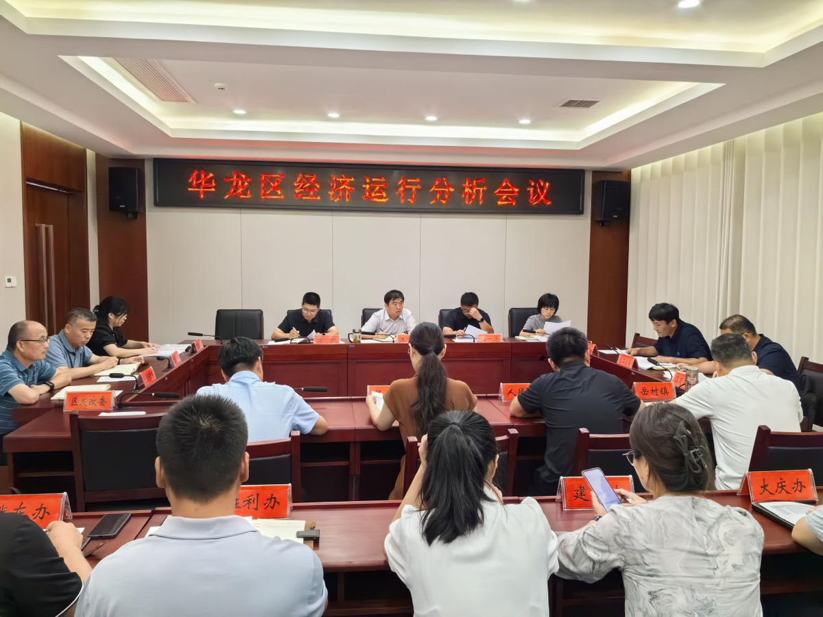 华龙区召开经济运行分析会