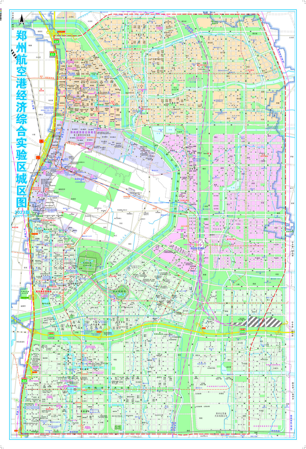 河南郑州航空港区地图