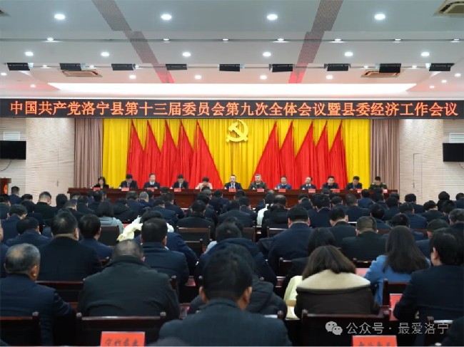 县委十三届九次全会暨县委经济工作会议召开