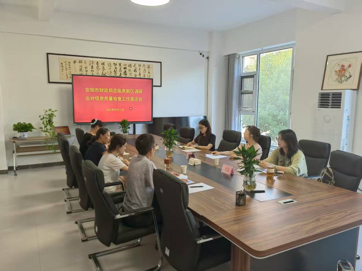 安阳市财政局专项督导高新区会计信息质量检查工作精准监管强化财经纪律