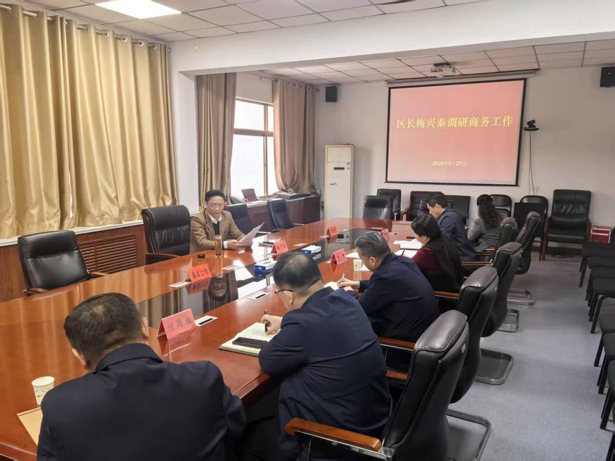 区长梅兴秦调研指导商务工作