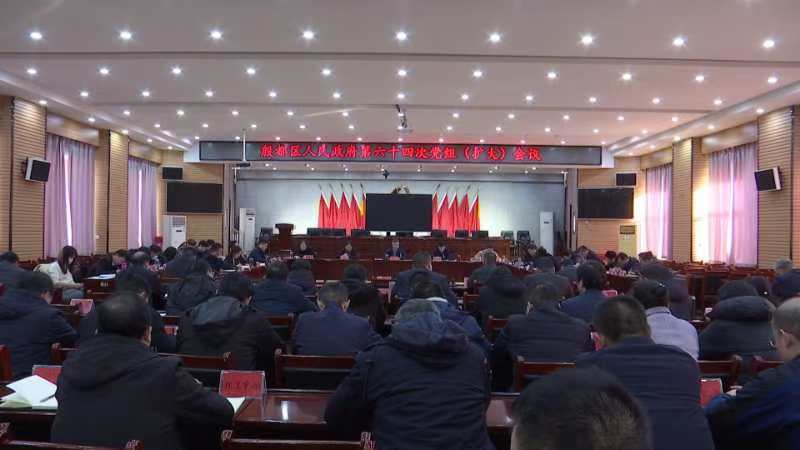 殷都区政府第六十四次党组（扩大）会议召开