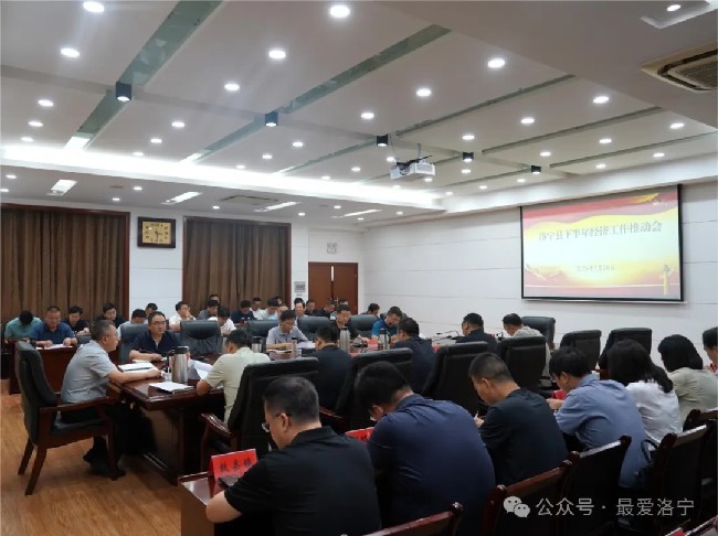 洛宁县召开下半年经济工作推进会