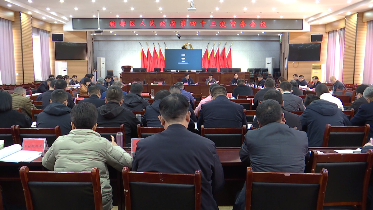 殷都区政府召开第四十三次常务会议