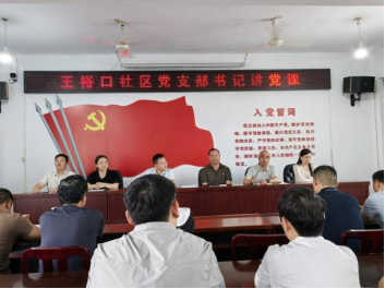 殷墟管委会机关党支部与王裕口社区支部<br>联合开展7月份主题党日活动