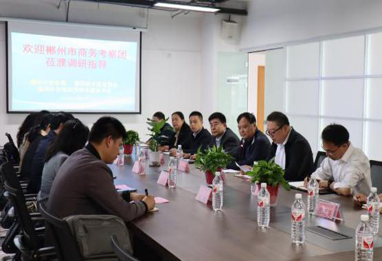 郴州市商务考察团莅临电商园调研指导