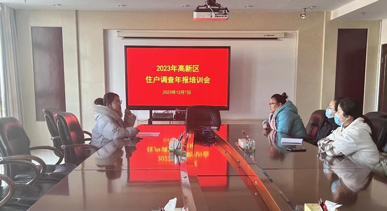 高新区召开2023年城乡住户调查年报暨业务培训会