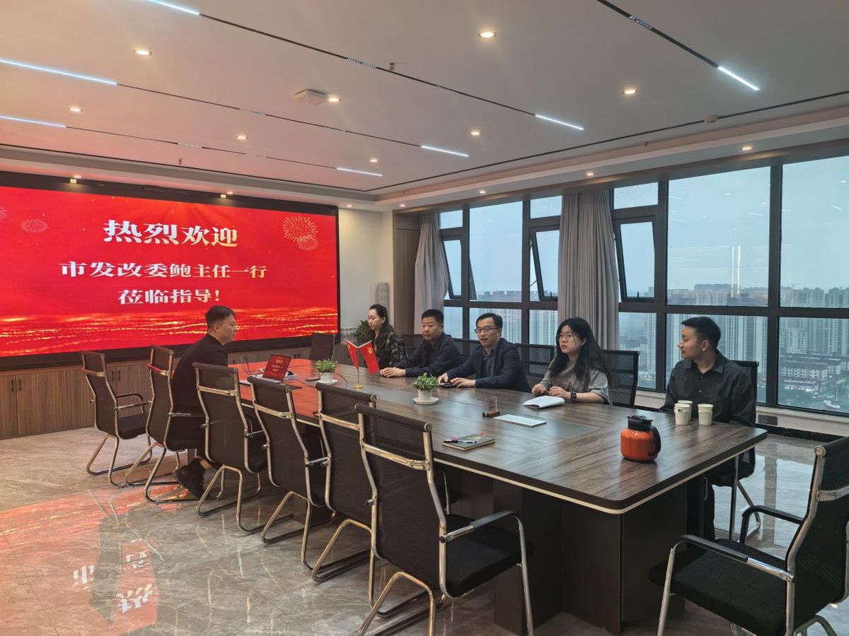 市发改委一行来我区开展数字经济调研工作