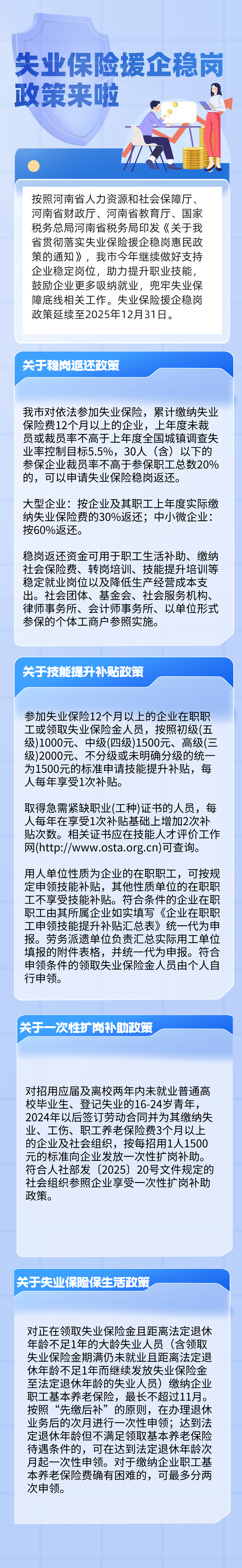 失业保险援企稳岗政策来啦！