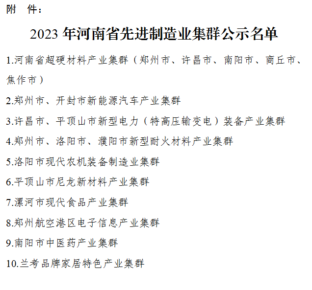  郑州航空港区电子信息产业集群成功入选 河南省先进制造业集群名单！