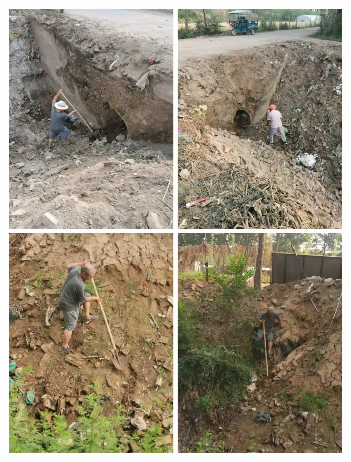抢抓雨季疏浚沟渠 贯通整治焕新生机—王助镇开展赵北沟清理贯通行动