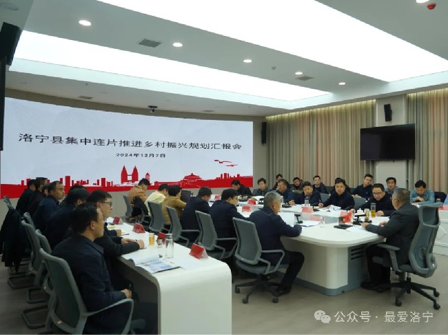 洛宁县集中连片推进乡村振兴规划汇报会召开