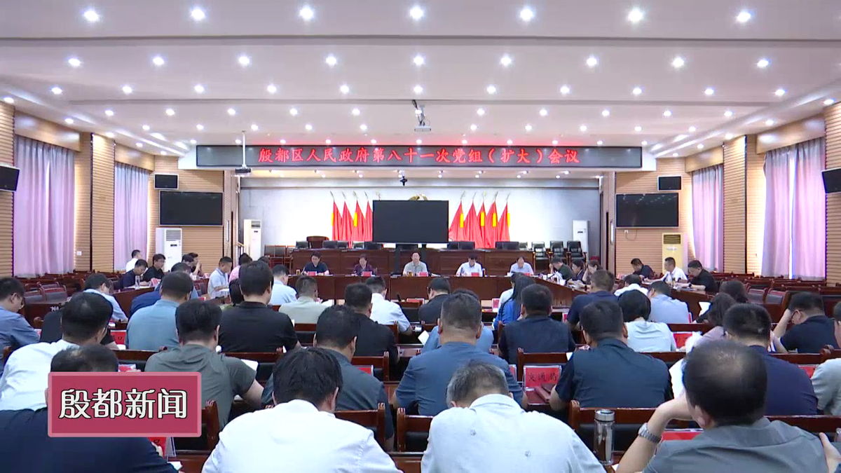 殷都区政府第八十一次党组（扩大）会议召开