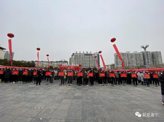 洛宁举办2023年“春风行动”暨就业援助月现场招聘会