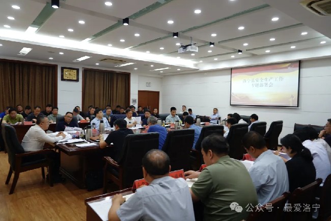 洛宁县召开安全生产专题部署会