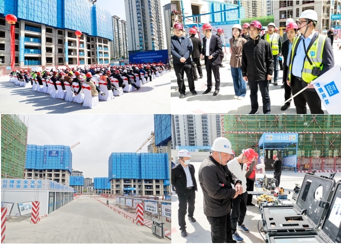 航程滨河新居4号地成功举办航空港区建设工程质量安全标准化现场观摩会