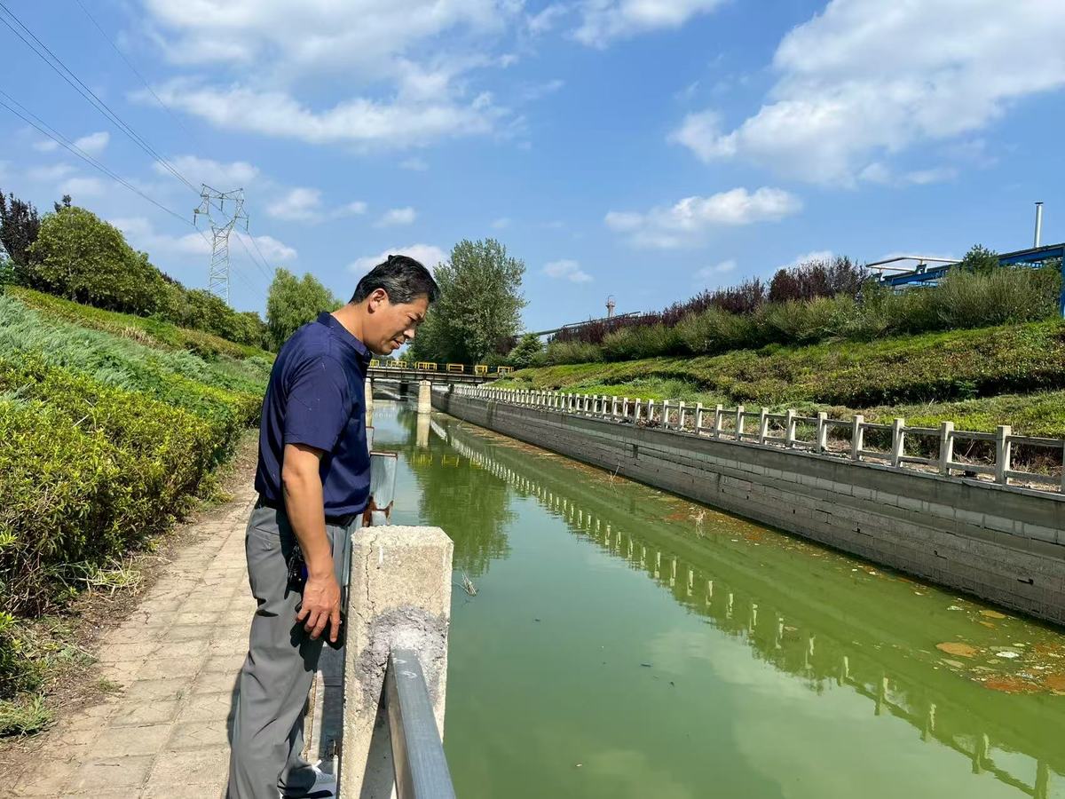 濮水办副总河长、濮水办事处筹备组成员到濮水河（濮水段）开展日常巡河巡查