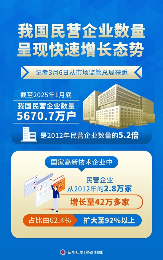 图表：我国民营企业数量呈现快速增长态势