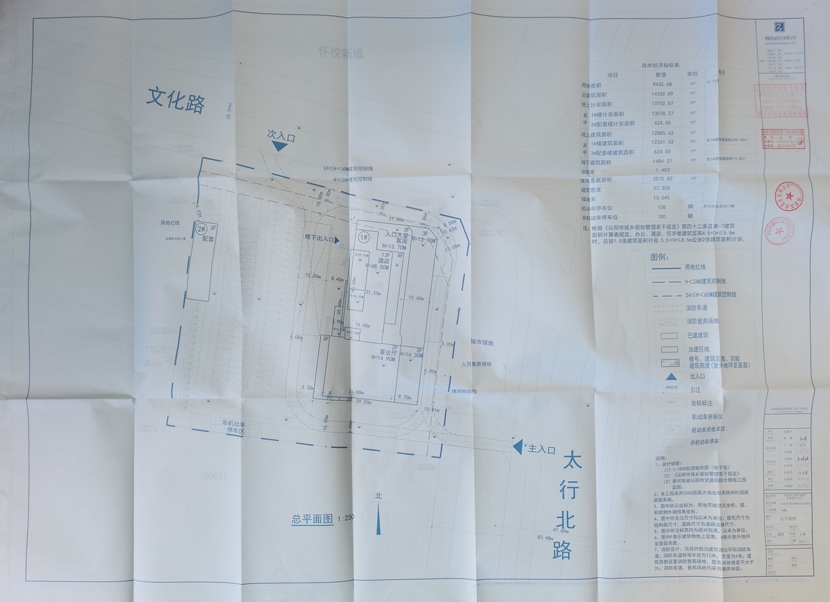 万都大酒店改扩建项目办理建设工程规划许可证的批前公示